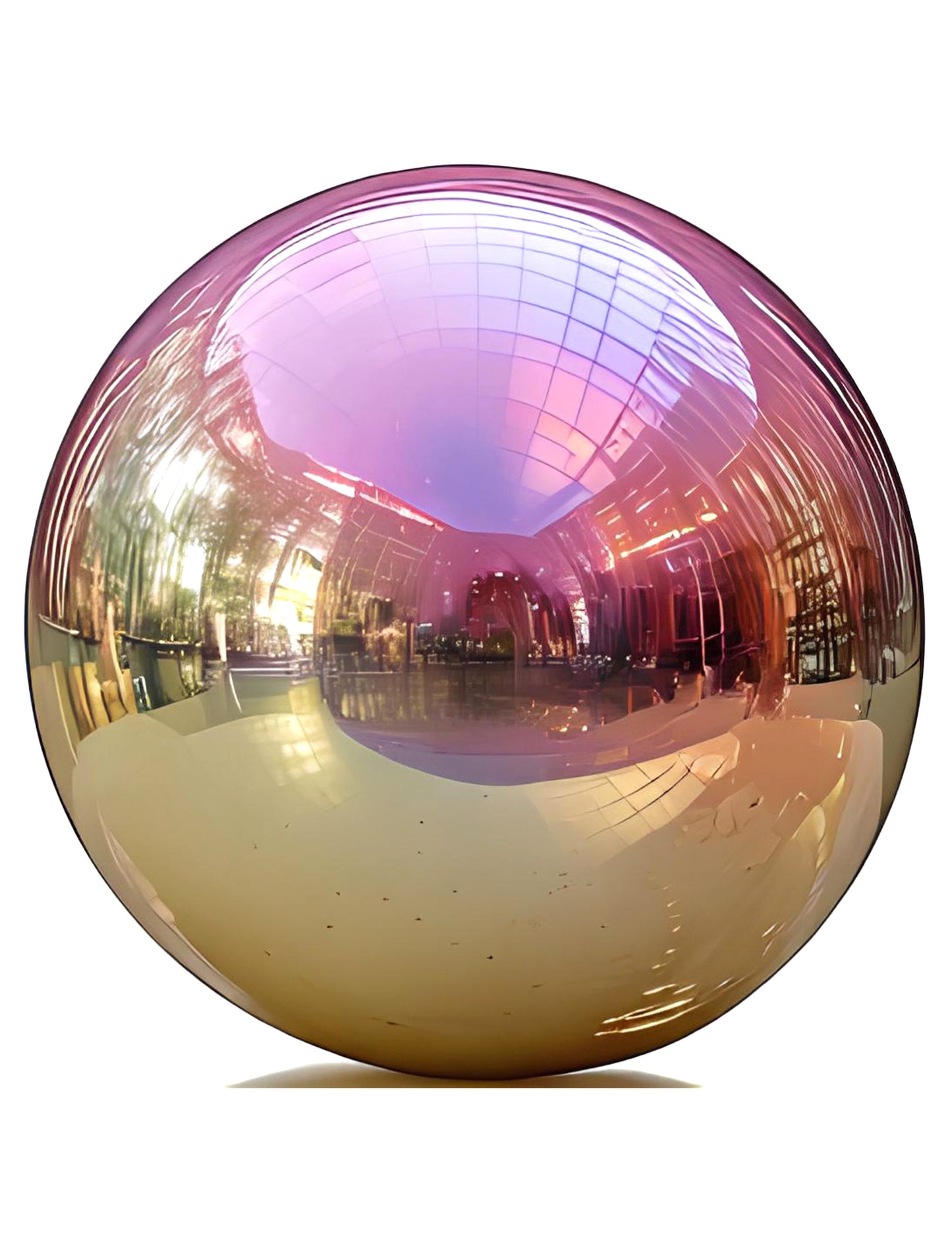 Balão gigante bola de espelho iridescente 200 cm