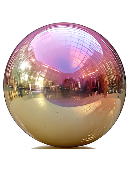 Balão gigante bola de espelho iridescente 200 cm