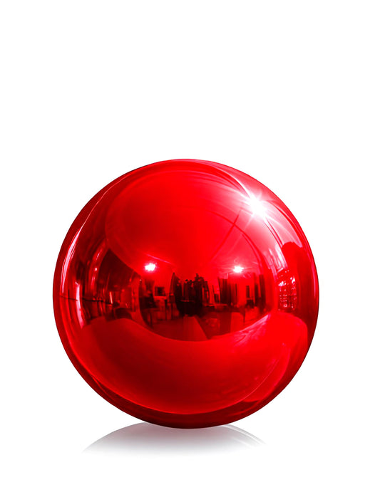 Balão gigante bola de espelho vermelha 150 cm