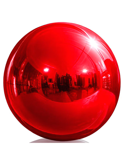 Balão gigante bola de espelho vermelha 200 cm