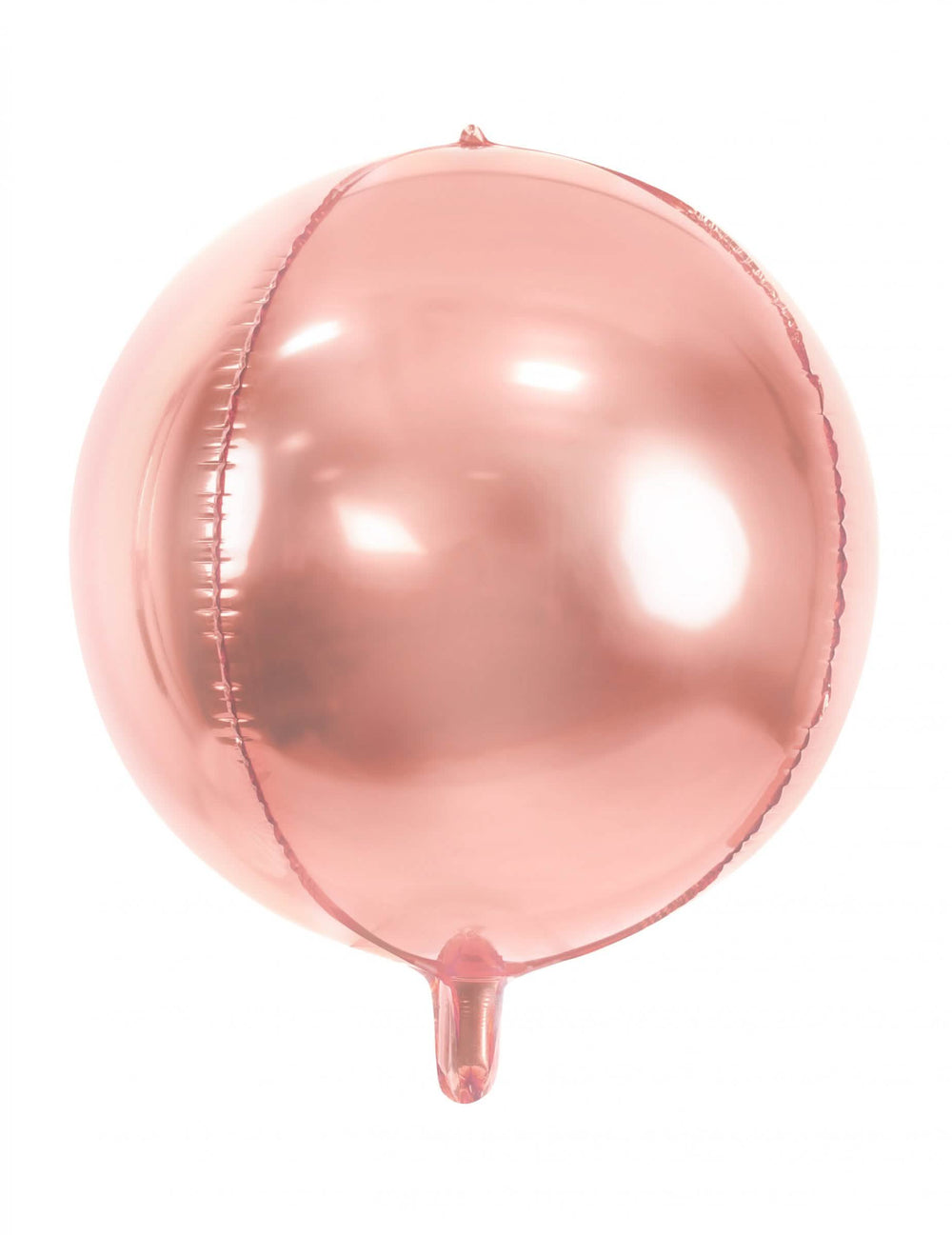 Balão esfera em alumínio ouro rosa metalizado