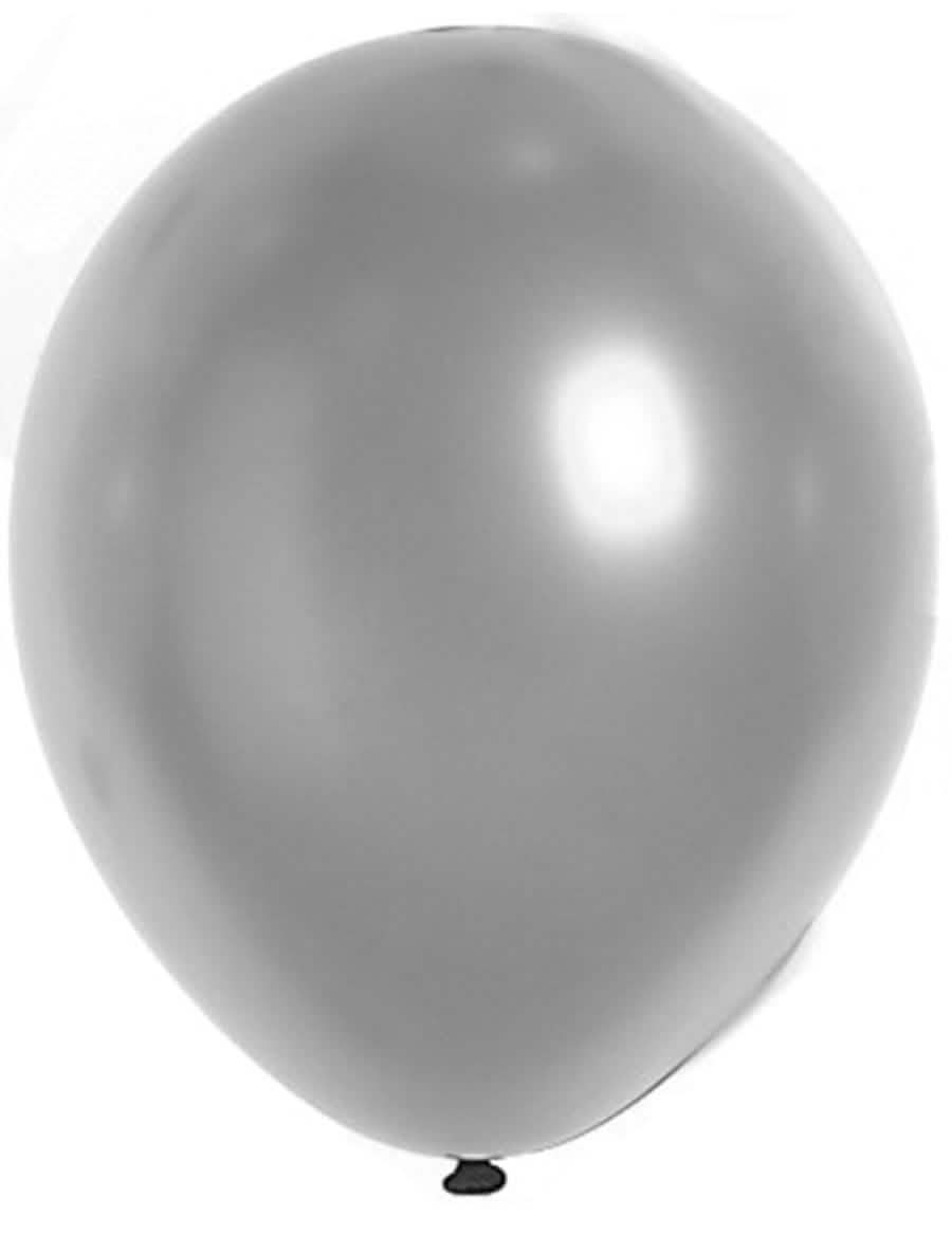 Balão prateado metalizado para festa cor prateada brilhante