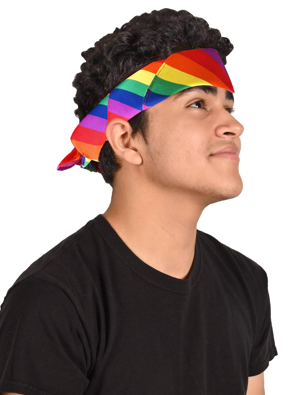 Bandana arco-íris para adulto multicores
