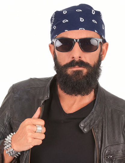 Bandana de cowboy azul