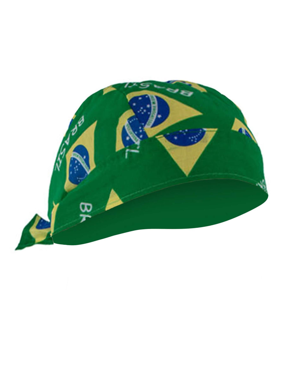 Vista lateral do bandana Brasil