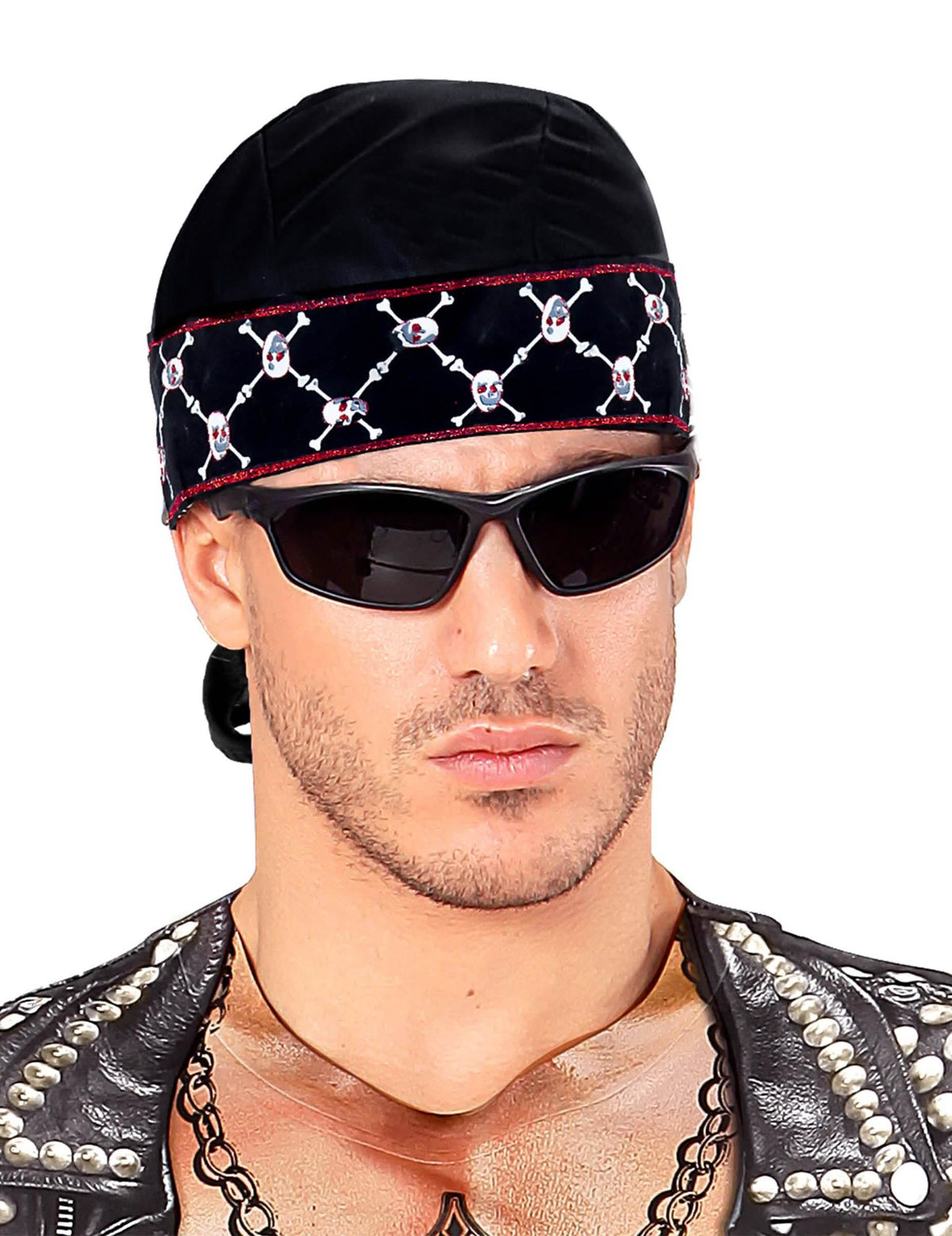 Grande plano do lenço pirata para adulto