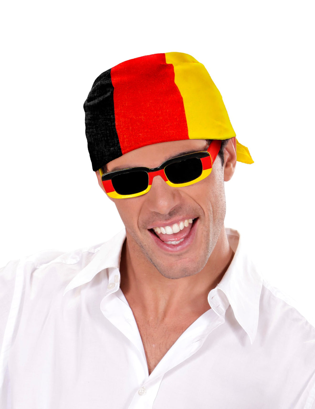 Bandana supporter Allemagne pour adulte noir rouge jaune