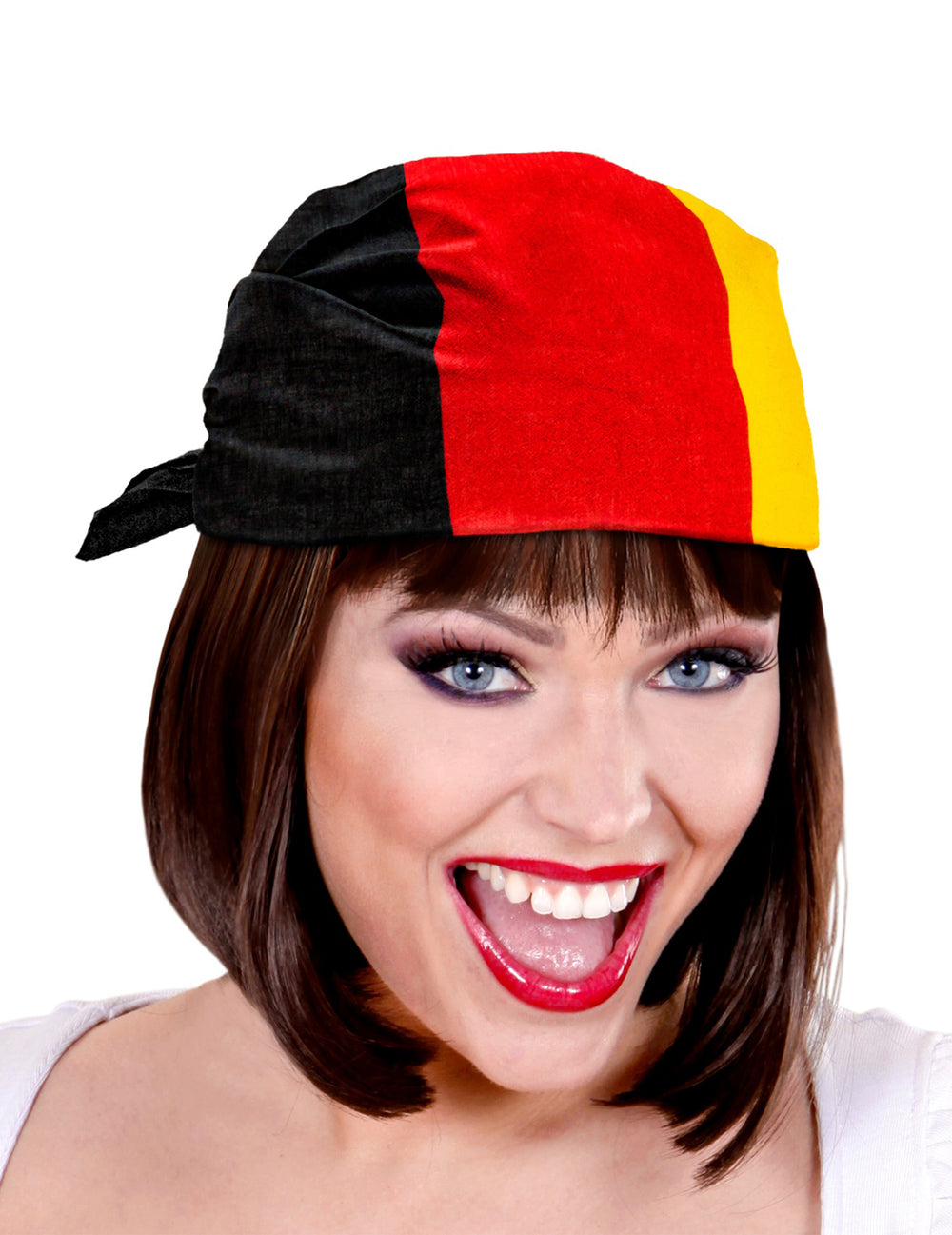 Vue de face du bandana supporter Allemagne