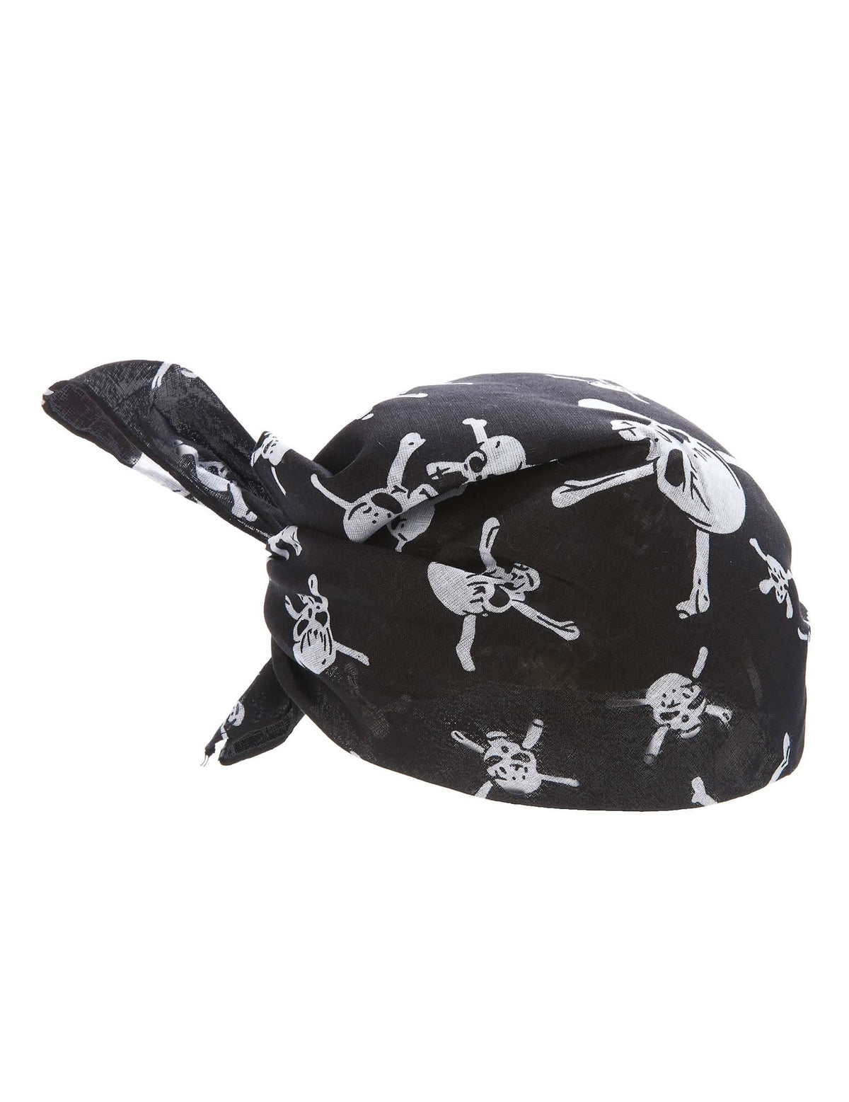 Bandana de caveiras para adulto black and white
