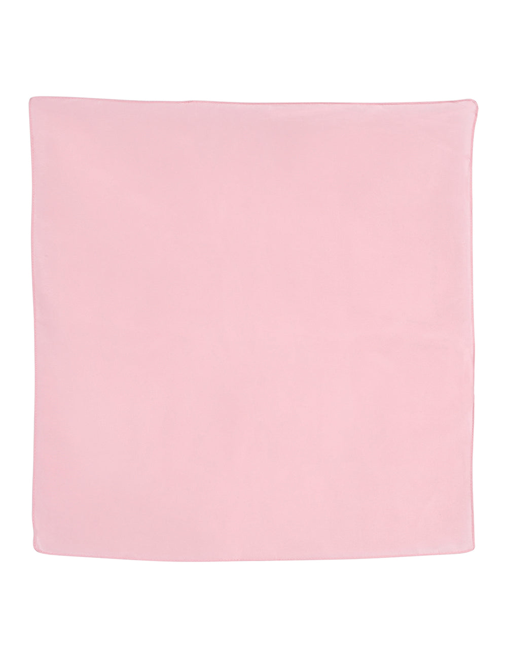 Vue à plat du bandana uni rose