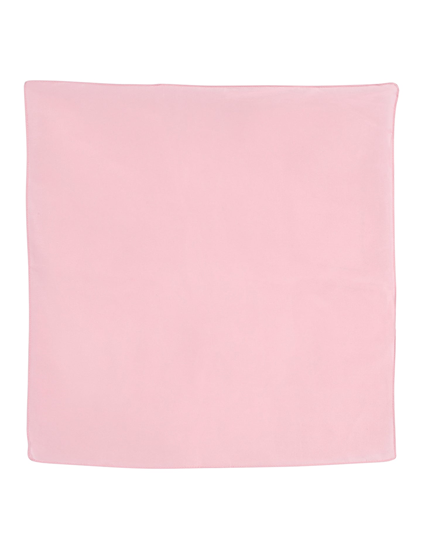 Vue à plat du bandana uni rose