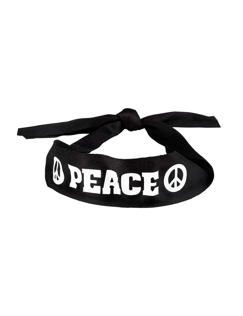 Detalhe do nó de fixação da bandolete Peace para adulto