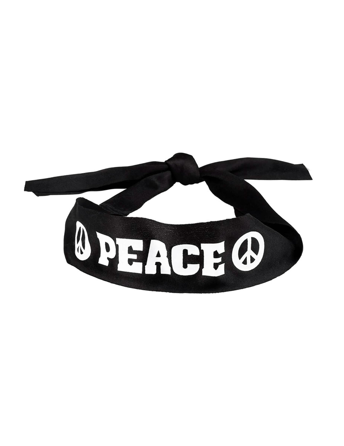 Detalhe do nó de fixação da bandolete Peace para adulto
