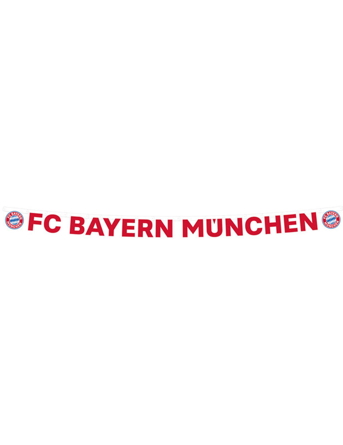 Bannière en carton FC Bayern Munich pour supporters rouge et blanc