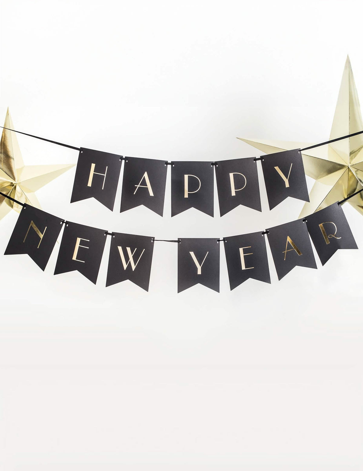 Vista geral suspensa da faixa Happy New Year