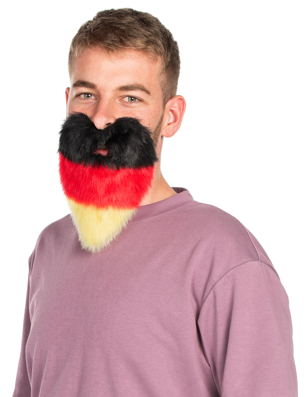 Barbe Allemagne pour adulte noir rouge et jaune