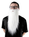 Barbe longue pour adulte blanche
