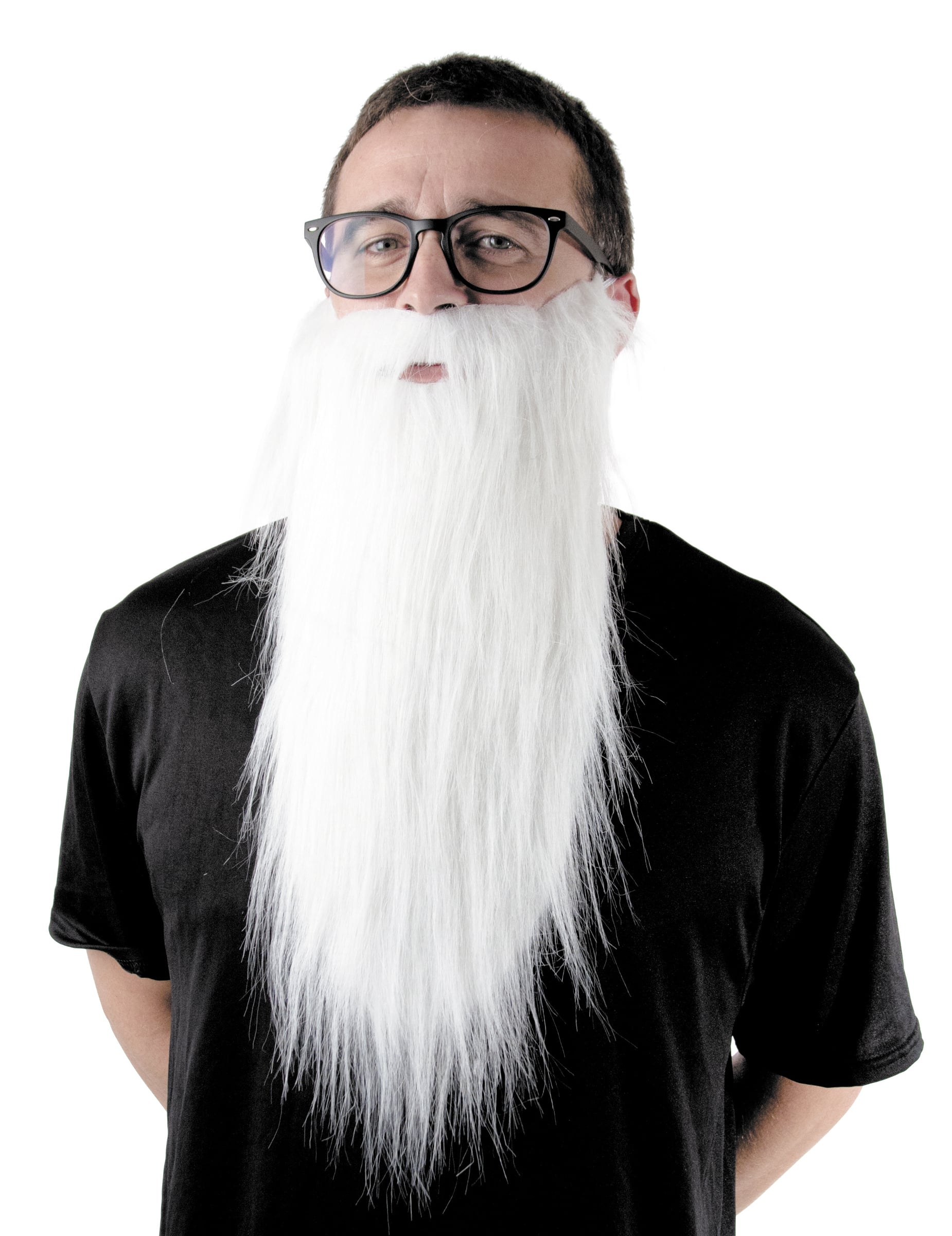 Barbe longue pour adulte blanche