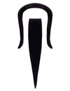 Barbe et moustache autocollante pour adulte noire fine et pointue