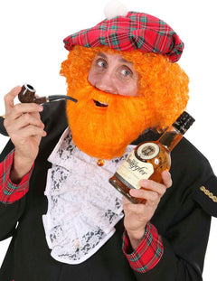 Barbas e Moustaches Falsos Laranja
