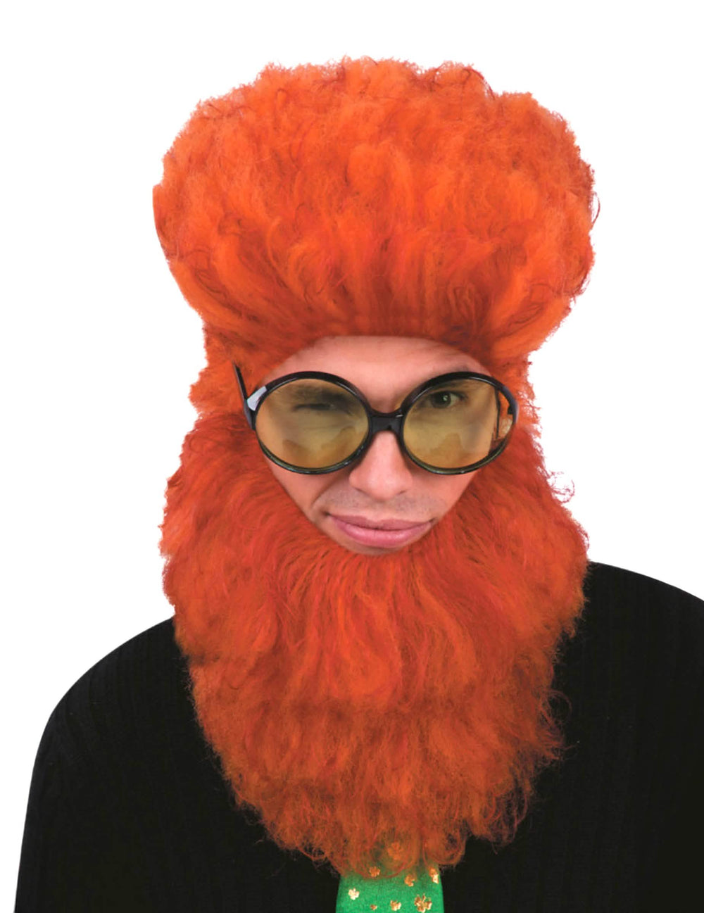 barba irlandesa para adulto cor de laranja volumosa