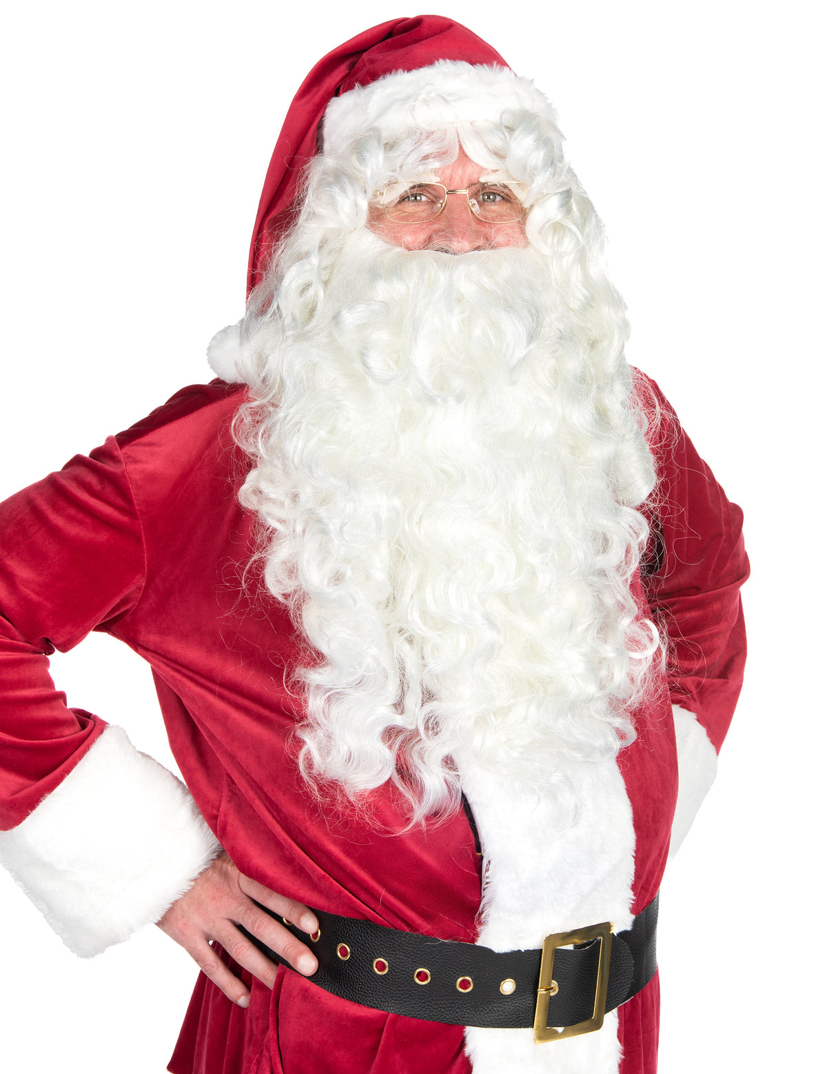 Gros plan de la barbe de Père Noël