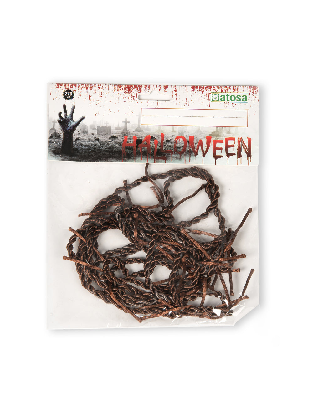 Fil effet barbelé Halloween pour décoration marron