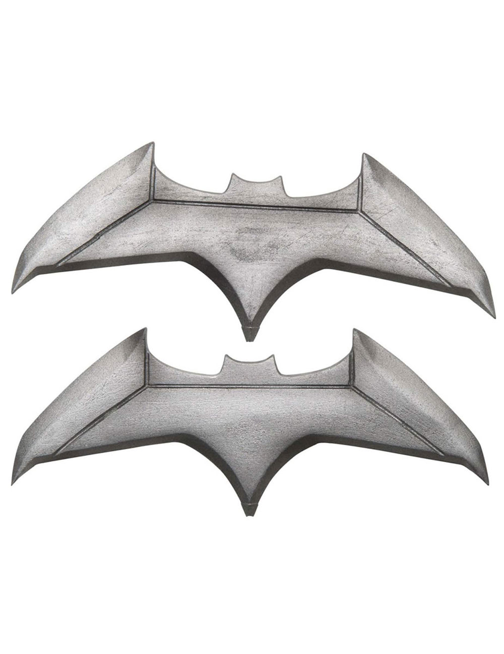 Batarangs Batman para adulto cinzento com aspeto metálico