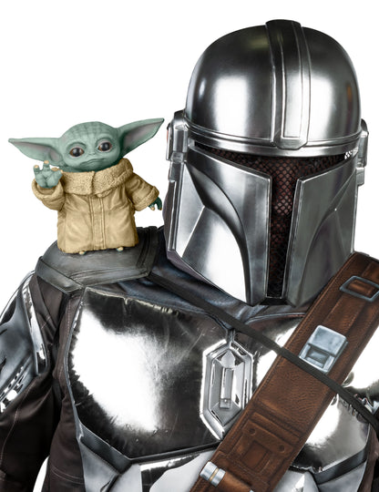 Accessoire d'épaule Bébé Yoda pour adulte vert et beige