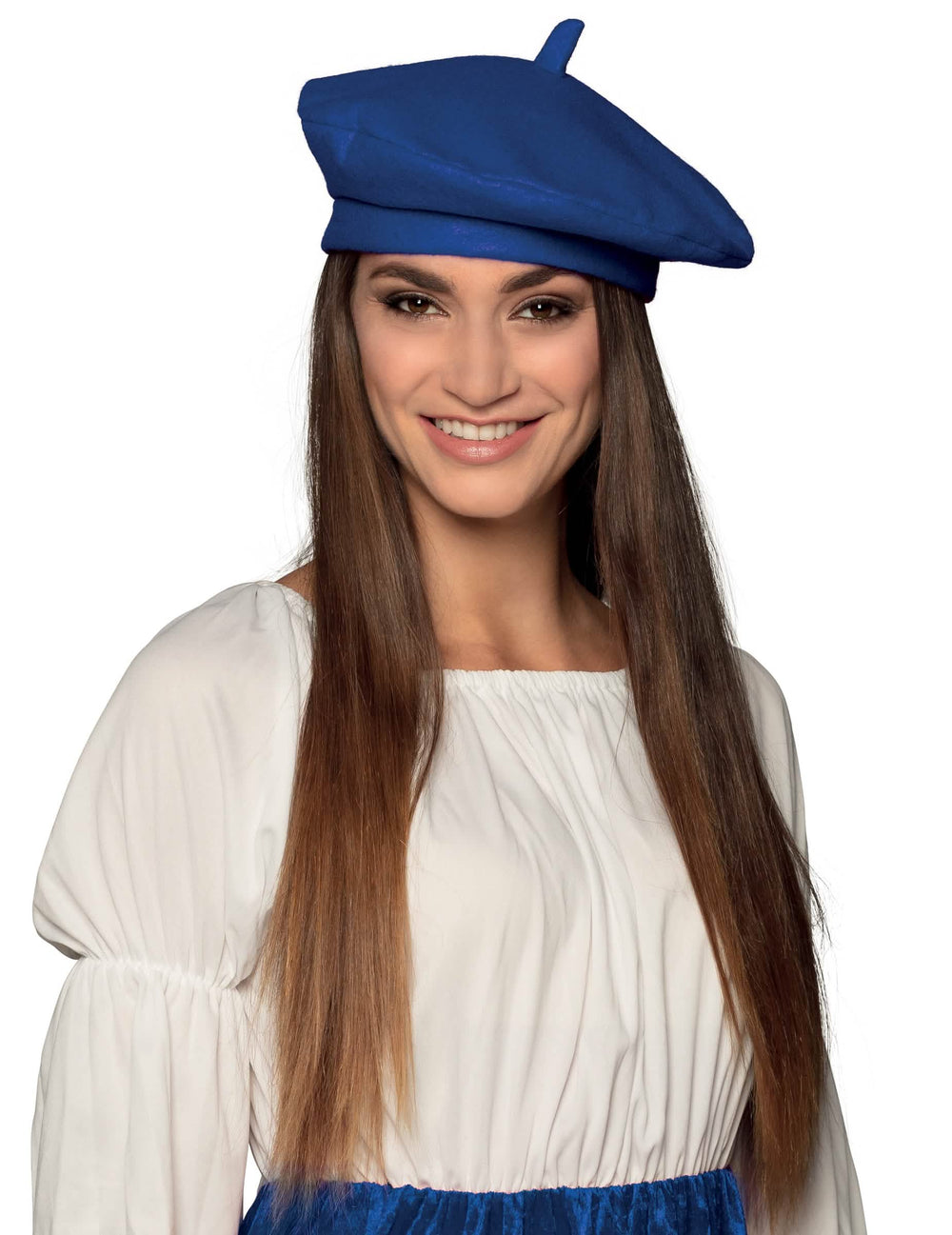 Boina basca para adulto azul