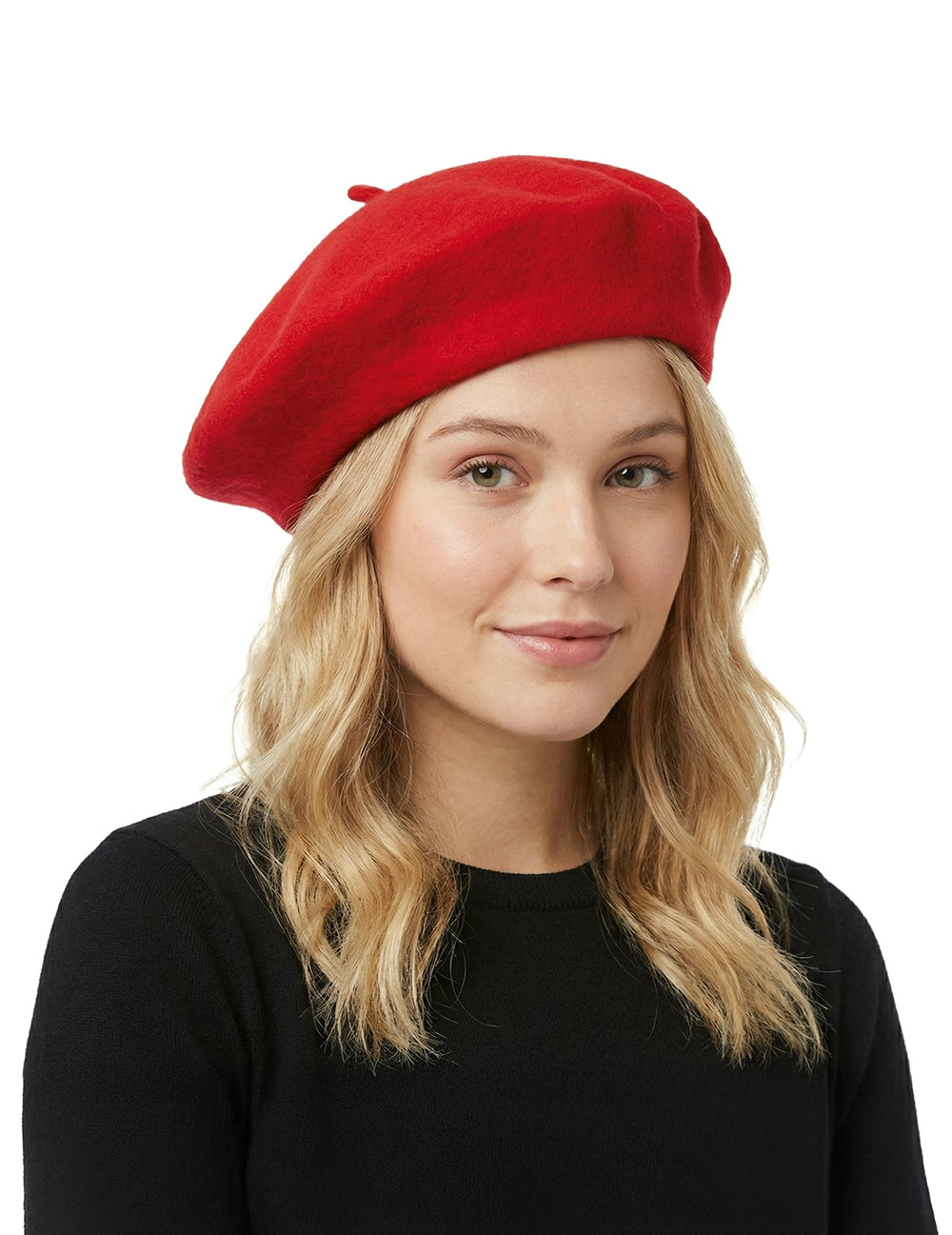 Béret basque pour adulte rouge