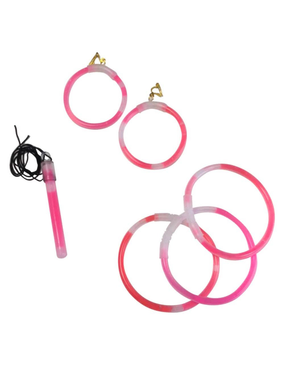 jóias fosforescentes para adulto cor-de-rosa