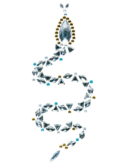 Vue d'ensemble du motif en forme de serpent des bijoux pour visage adhésifs Cléopâtre