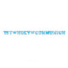 Guirlande lettres 1st holy communion bleue