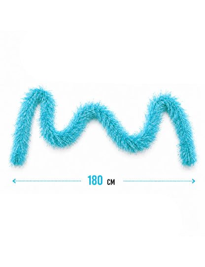 Boa de pelo azul 60g