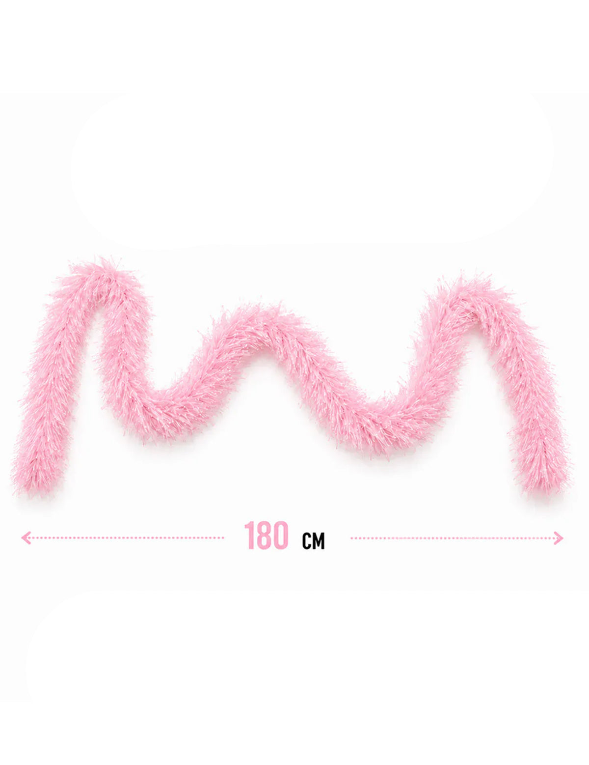 Boa de pelo rosa claro 60g