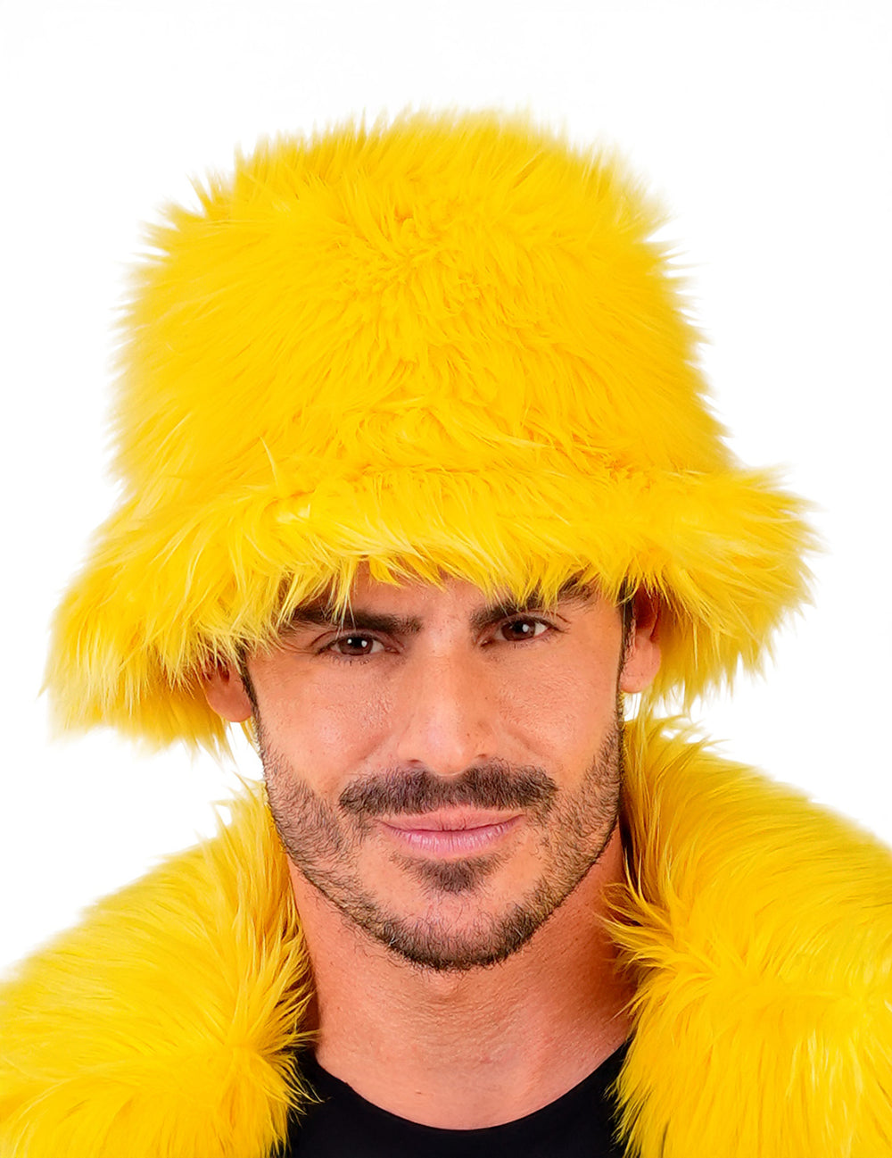 Bob en poils pour adulte jaune