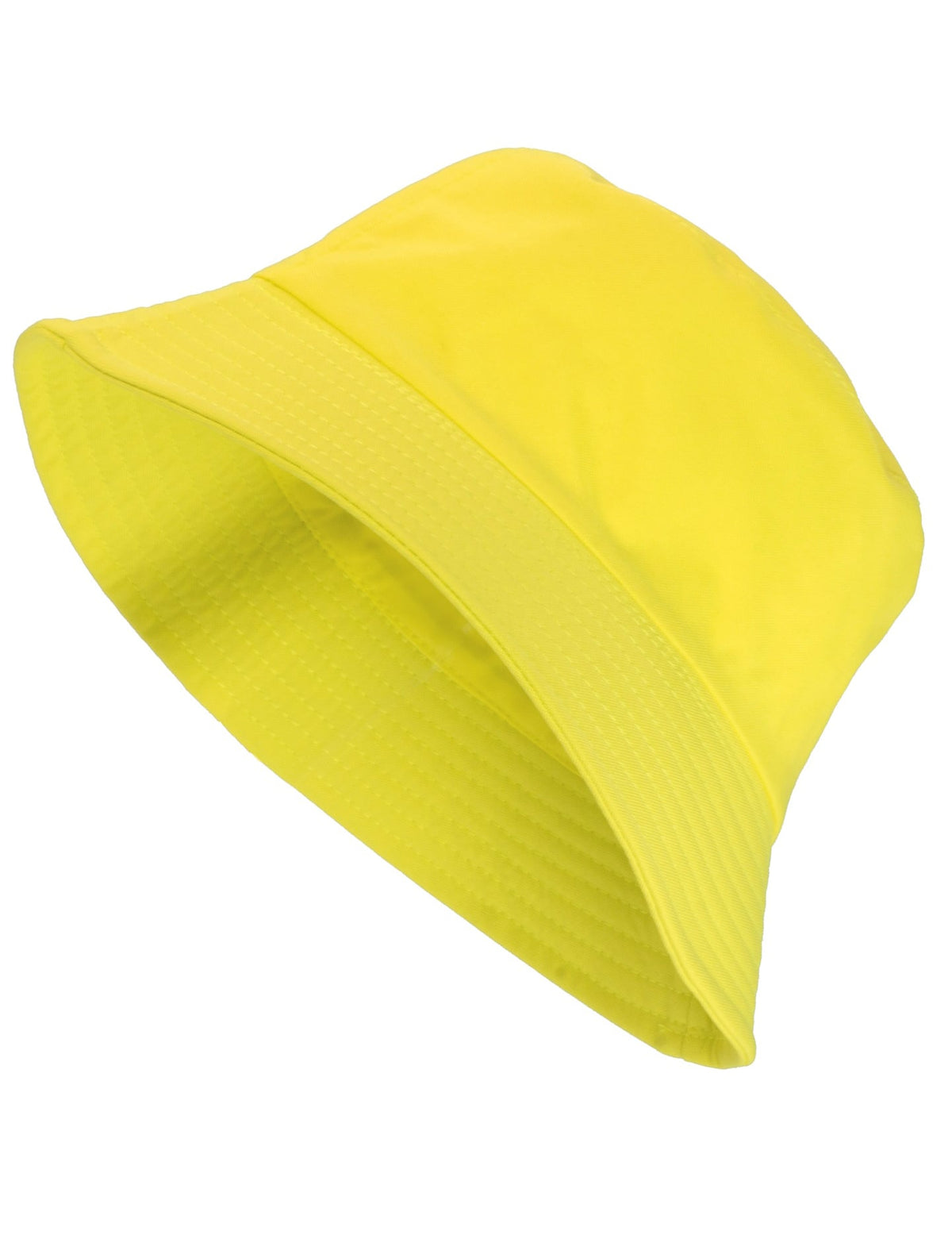 Chapéu Bob amarelo néon para adultos	