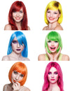 Spray de tinta fluorescente para cabelo