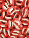 Bonbons dentiers vampire pour Halloween rouges et blancs