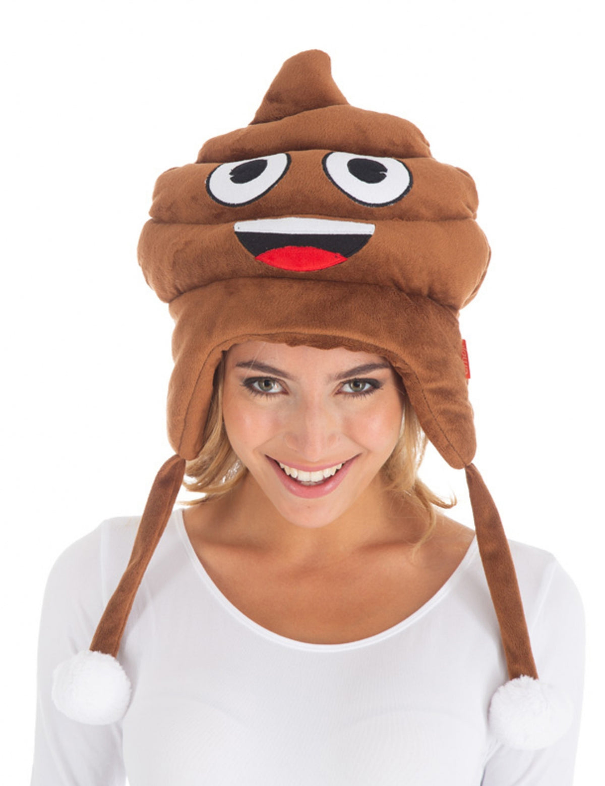Vue de face du bonnet crotte Emoji™