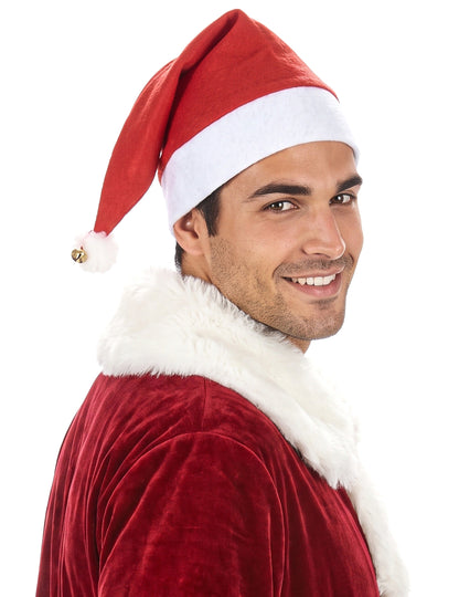 Gorro de Natal com chocalho adulto