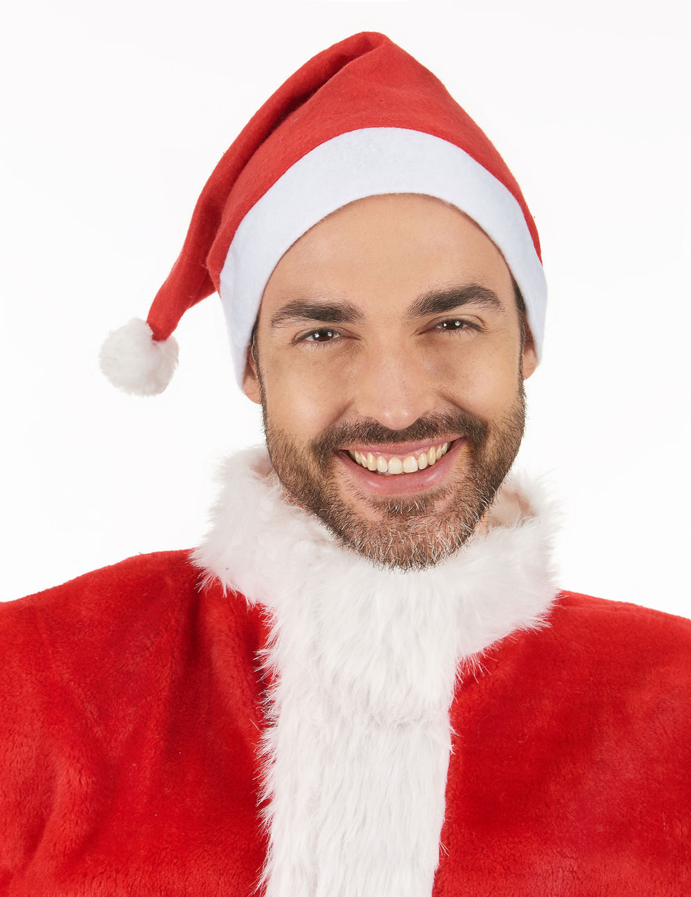 Gros plan du bonnet Père Noël