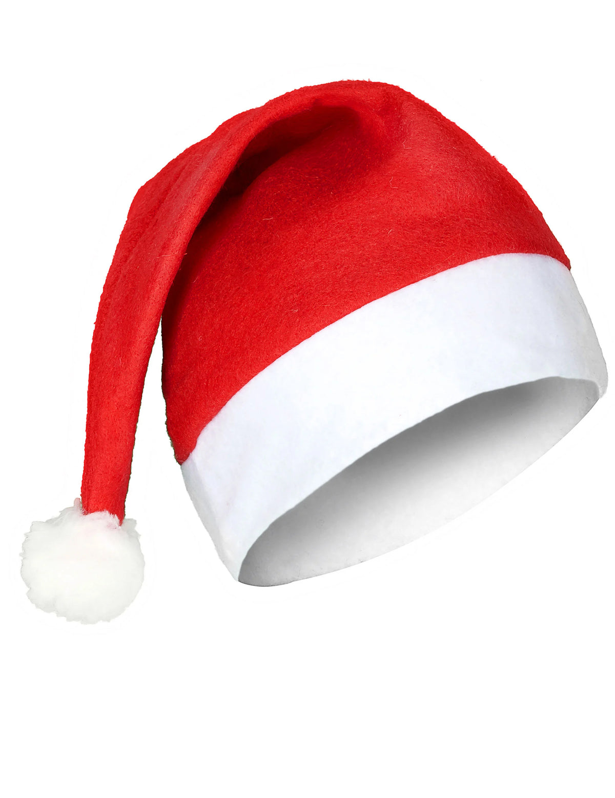 Vue de profil du bonnet Père Noël