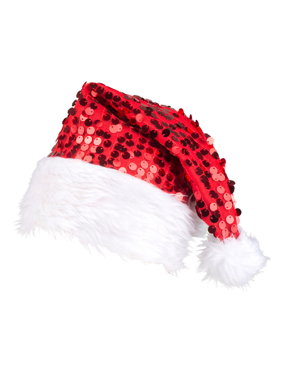 Vue de profil du bonnet de Noël pour adulte