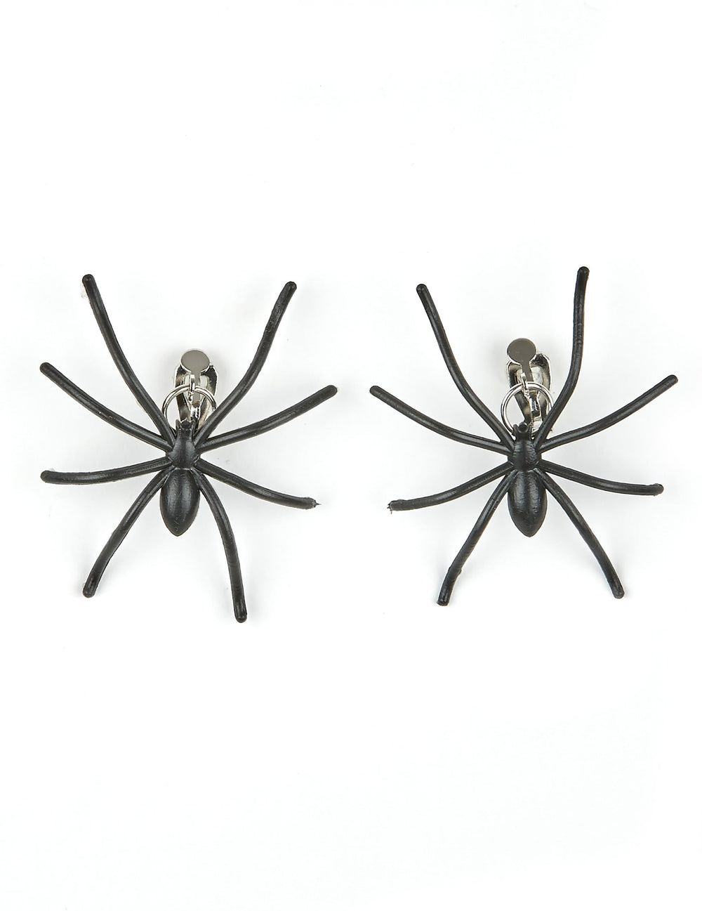 Boucles d'oreilles araignées Halloween pour adulte noires