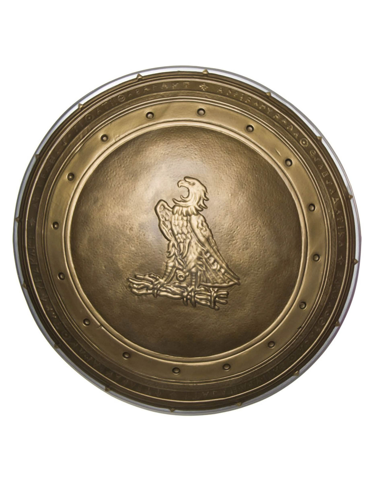Escudo de plástico Wonder Woman™ para adulto bronze com motivo de águia