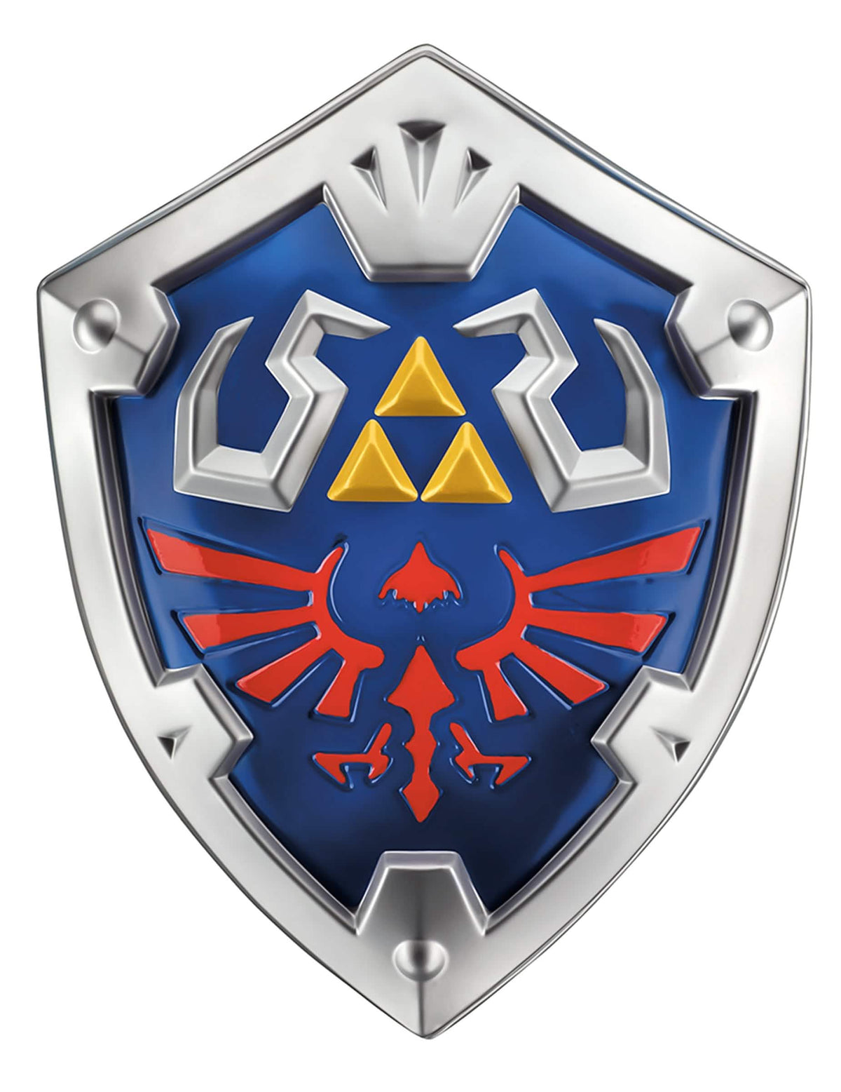 Escudo Link Zelda™ para criança azul e prateado com motivos vermelhos e dourados