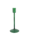 Castiçal Elegance de vidro verde escuro 20 cm