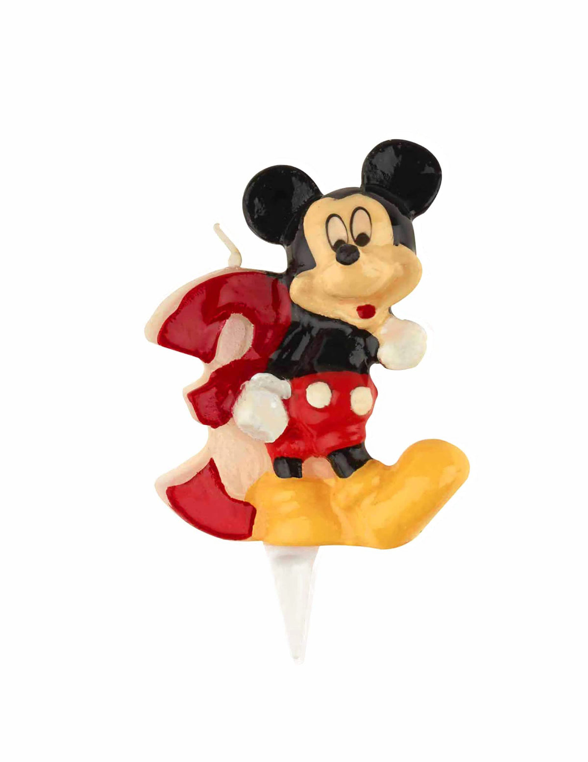 Vela número 3 Mickey para criança multicores